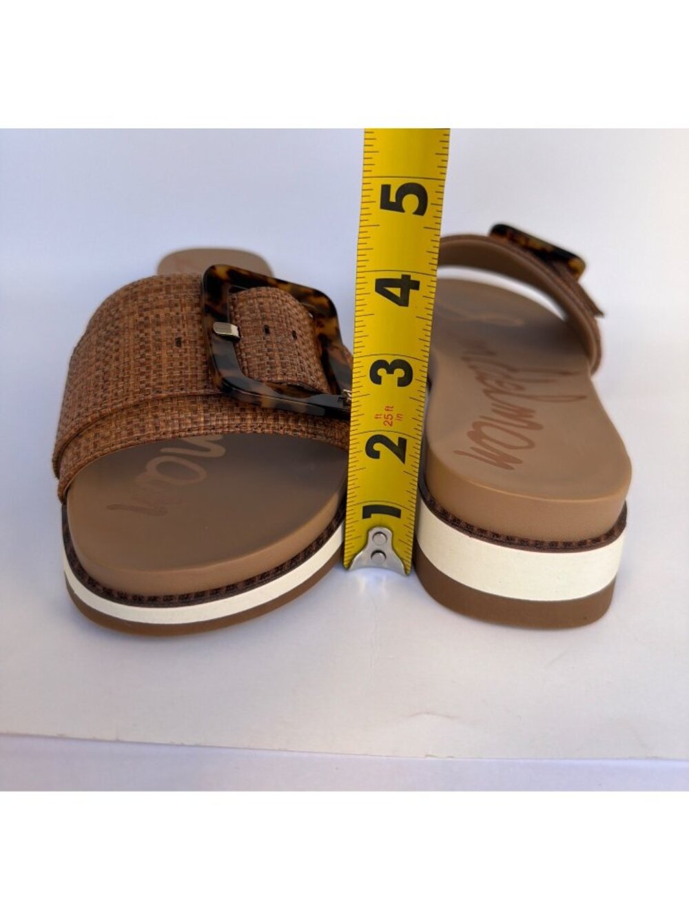 Sam Edelman Ariane Woven Sandals Brown Slides Women Size 12 - Picture 8 of 12